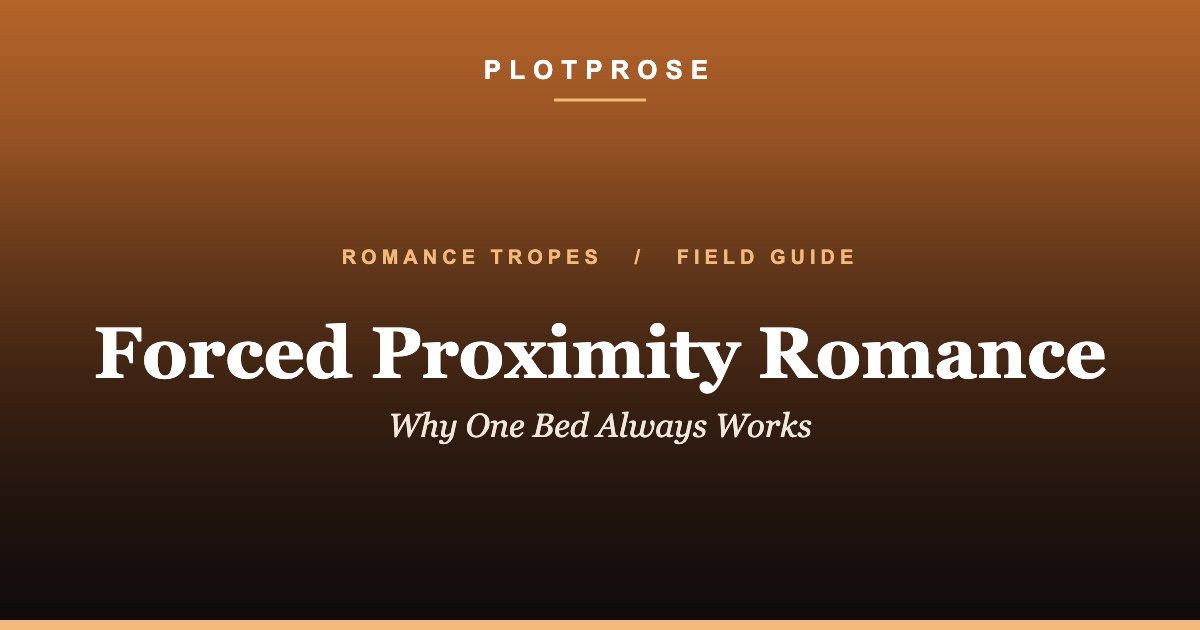 Forced proximity romance trope field guide