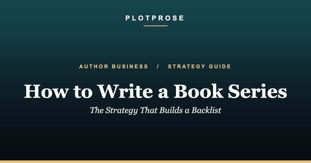How to write a book series — strategy guide