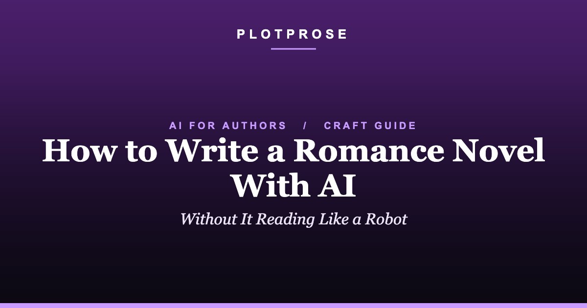 How to write a romance novel with AI